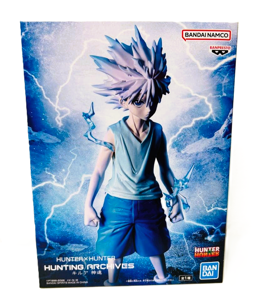 Action Figure Killua Zoldyck – HUNTING ARCHIVES Godspeed Hunter × Hunter (Produto Oficial do Japão)