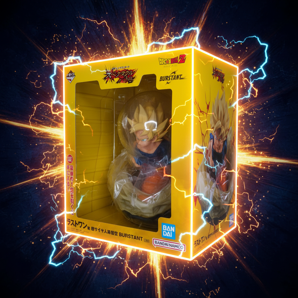 Action Figure Super Saiyan Goku – BURSTANT Ichiban Kuji Dragon Ball Last One Prize (Produto Oficial do Japão)