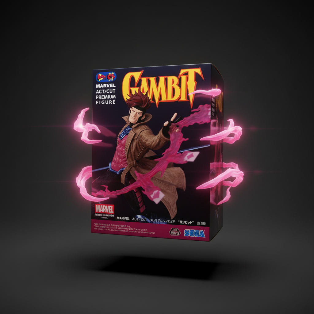 Action Figure Gambit – Marvel Comics ACT/CUT Premium Figure SEGA – Original do Japão