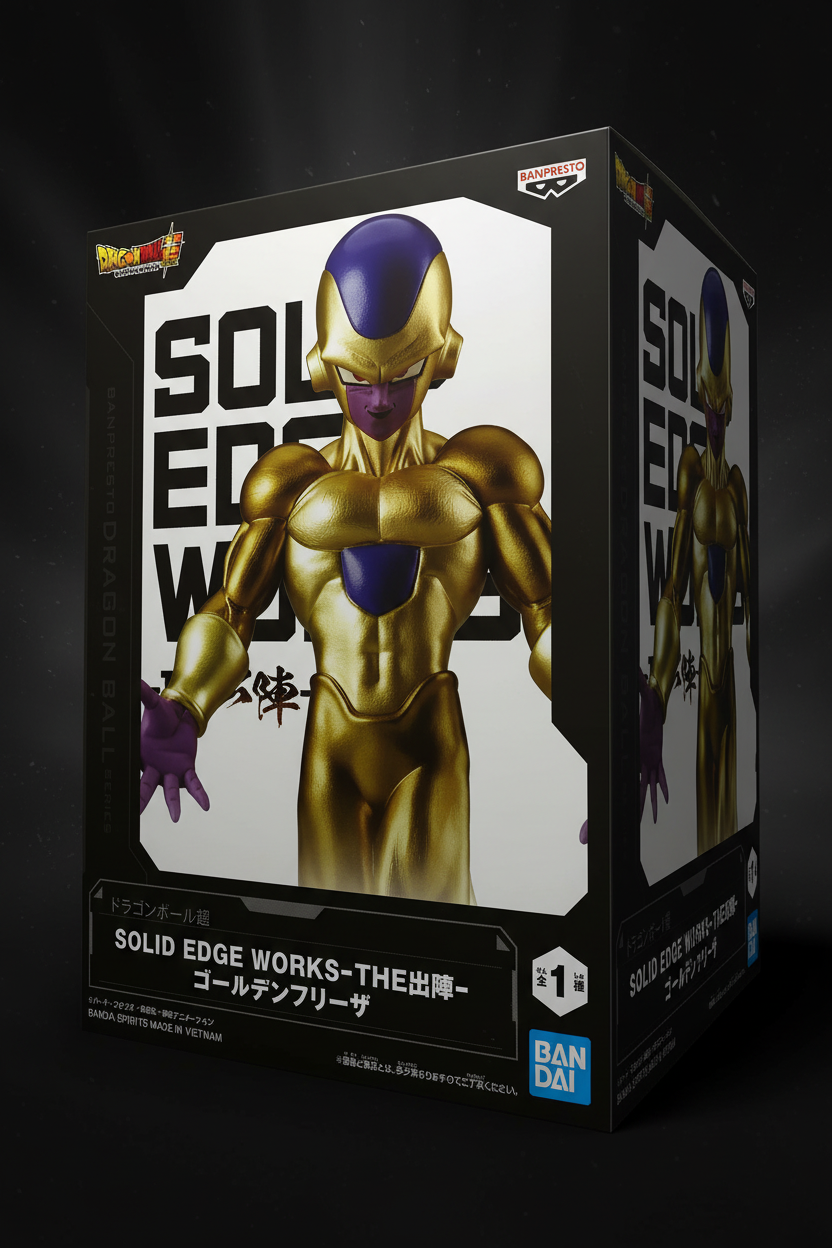 Action Figure Golden Frieza – Dragon Ball Super Solid Edge Works THE Shutsujin Banpresto – Original do Japão