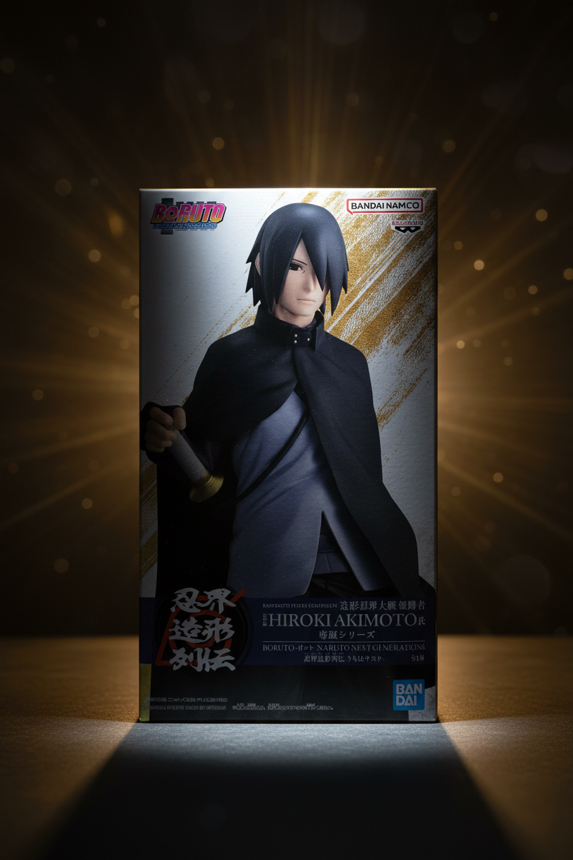 Action Figure Sasuke Uchiha – Boruto: Naruto Next Generations Ninkai Zoukei Retsuden Banpresto – Original do Japão