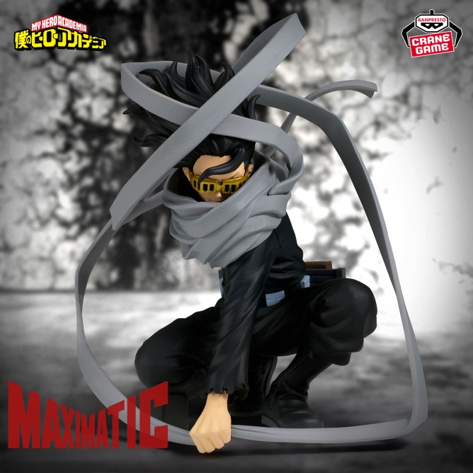 Action Figure Shota Aizawa (Eraser Head) – My Hero Academia Maximatic Banpresto – Original do Japão