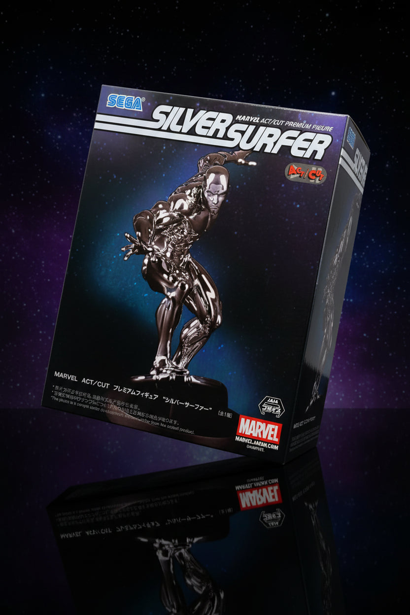 Action Figure Silver Surfer – Marvel Comics ACT/CUT Premium Figure SEGA – Original do Japão