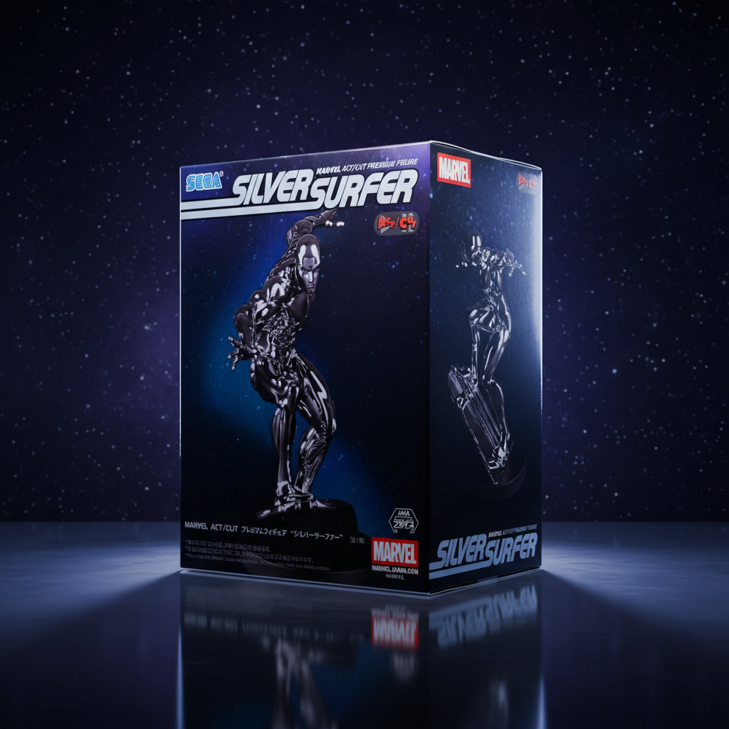 Action Figure Silver Surfer – Marvel Comics ACT/CUT Premium Figure SEGA – Original do Japão