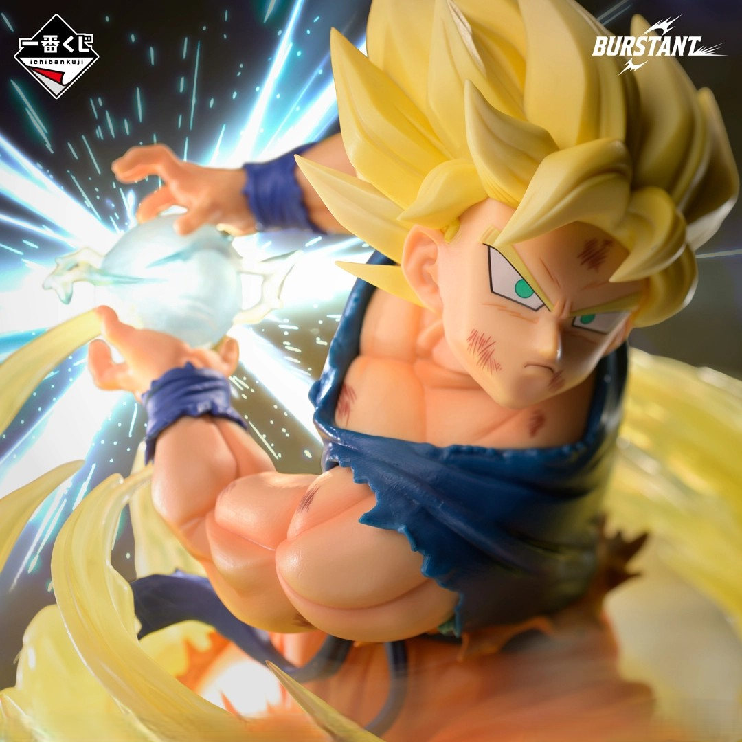 Action Figure Super Saiyan Goku – BURSTANT Ichiban Kuji Dragon Ball Last One Prize (Produto Oficial do Japão)
