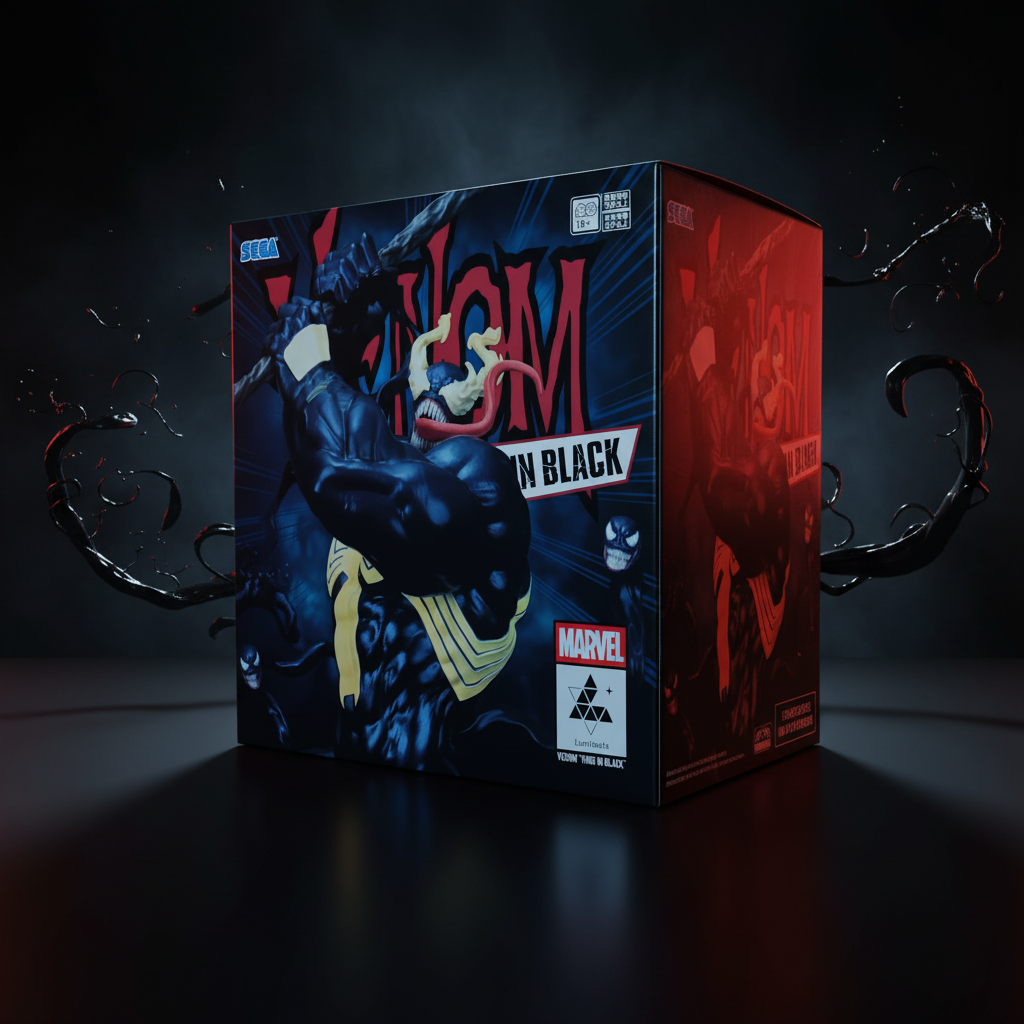 Action Figure Venom King in Black – Marvel Comics Luminasta SEGA – Original do Japão