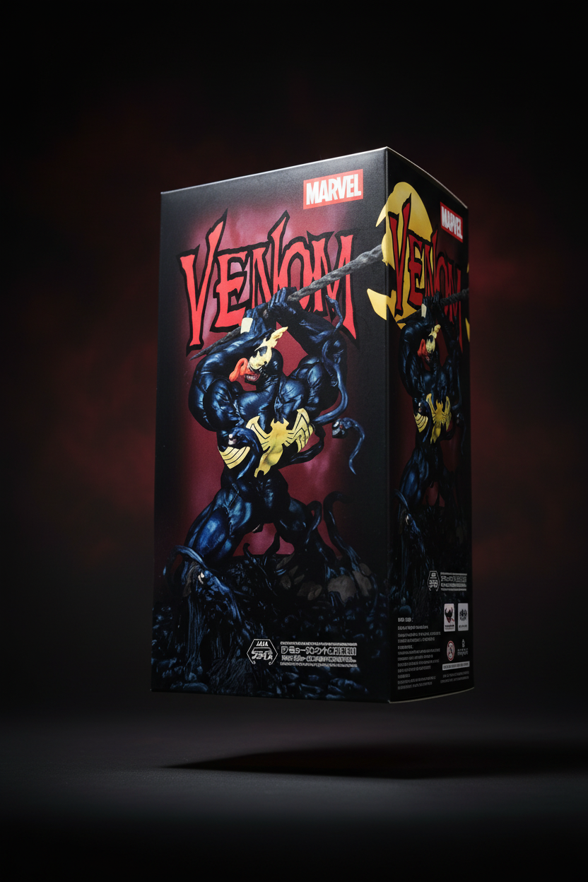 Action Figure Venom King in Black – Marvel Comics Luminasta SEGA – Original do Japão