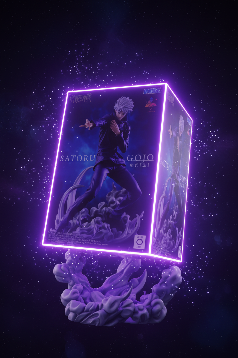 Action Figure Satoru Gojo – Hollow Purple Jujutsu Kaisen Luminasta Sega (Produto Oficial do Japão)
