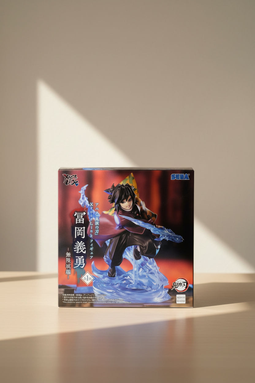 Action Figure Giyu Tomioka – Xross Link Demon Slayer Castelo Infinito Sega Original do Japão - Shoppingnetjapan