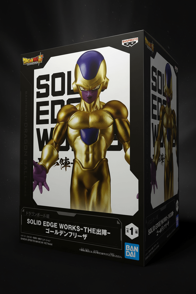 Action Figure Golden Frieza – Dragon Ball Super Solid Edge Works THE Shutsujin Banpresto – Original do Japão - Shoppingnetjapan