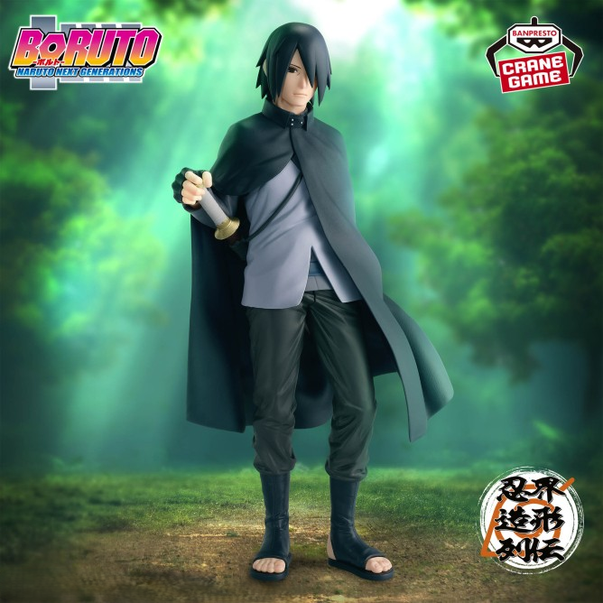Action Figure Sasuke Uchiha – Boruto: Naruto Next Generations Ninkai Zoukei Retsuden Banpresto – Original do Japão - Shoppingnetjapan