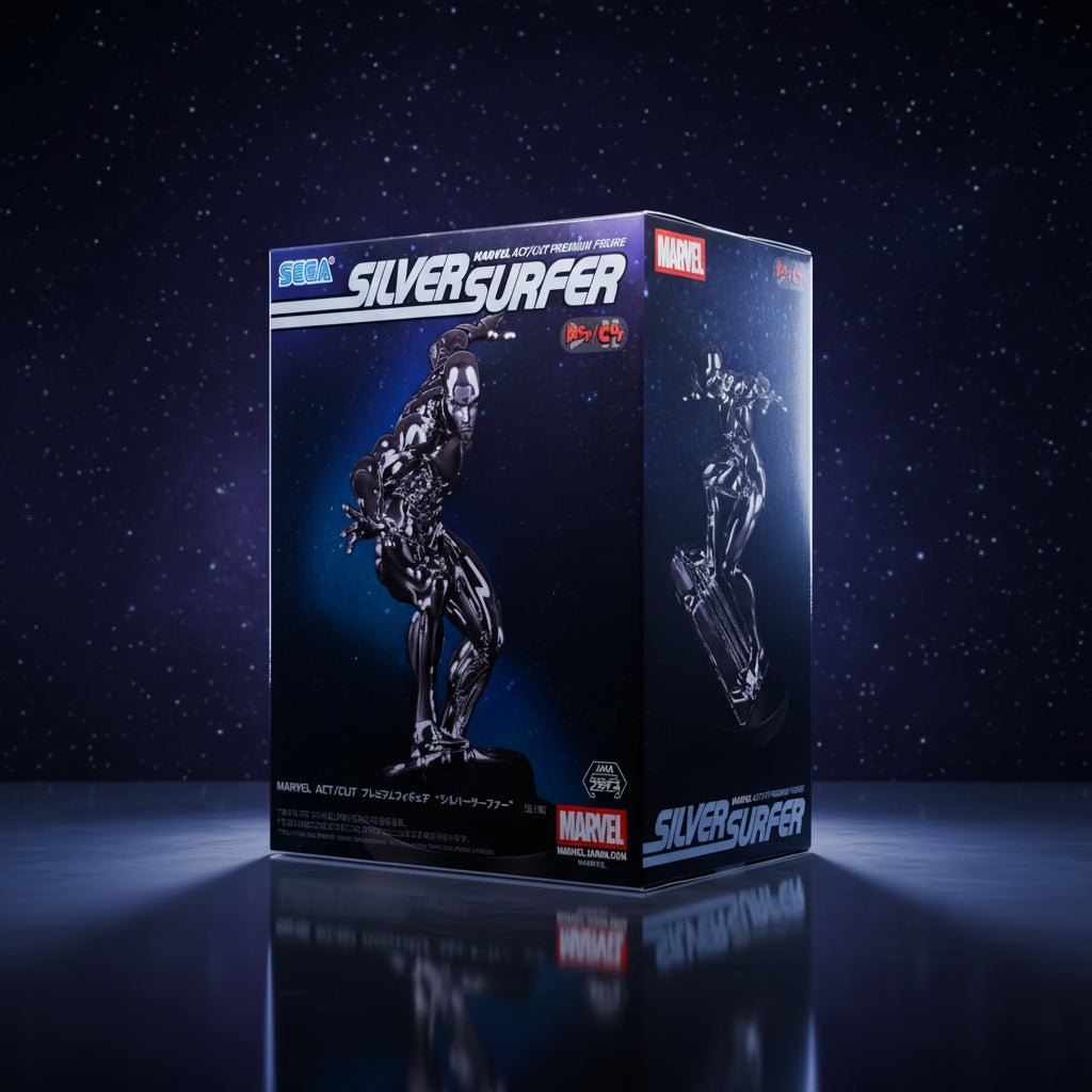Action Figure Silver Surfer – Marvel Comics ACT/CUT Premium Figure SEGA – Original do Japão - Shoppingnetjapan