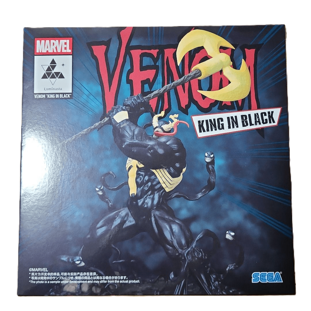 Action Figure Venom King in Black – Marvel Comics Luminasta SEGA – Original do Japão - Shoppingnetjapan